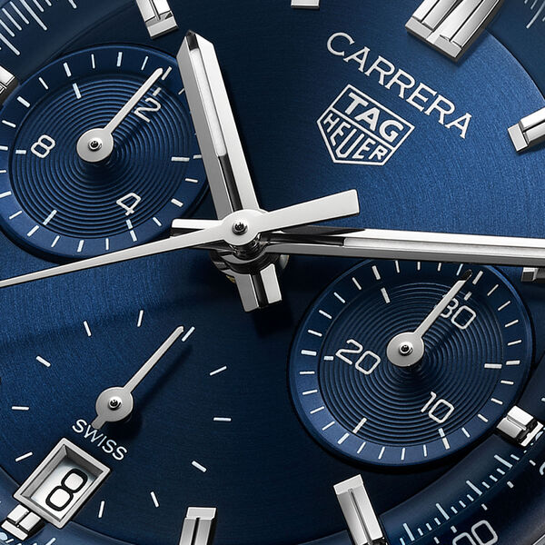 Carrera 39 mm chronographe automatique en acier inoxydable